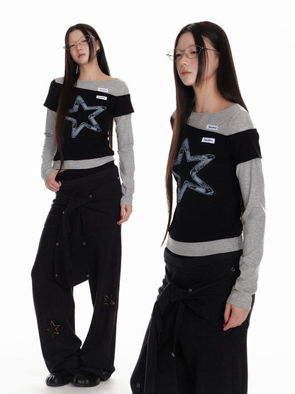 Nebula Star Layered Top