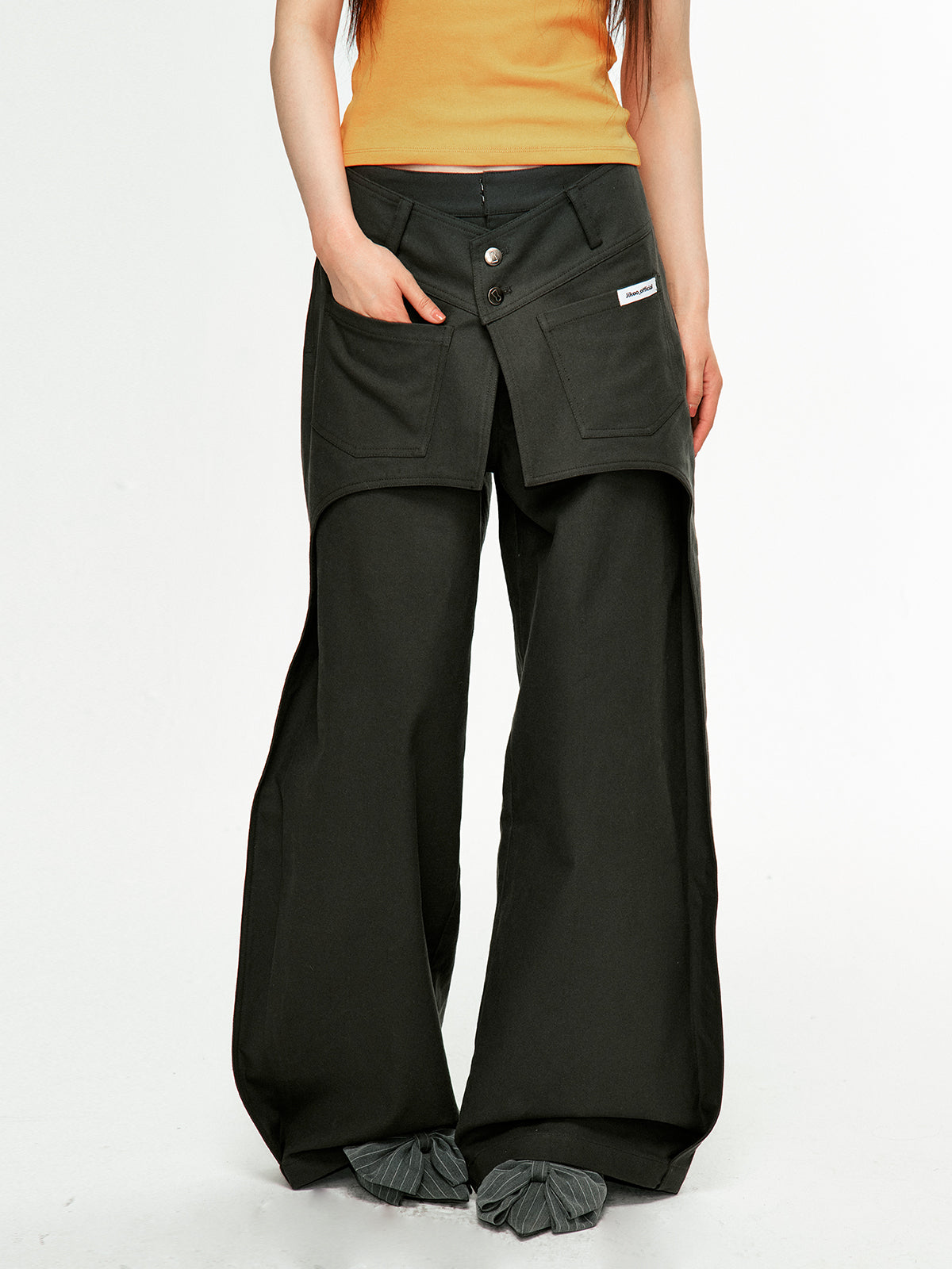 Double Waist Starry Layered Pants